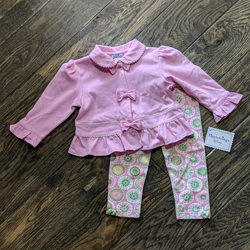 Hartstrings Ruffle Shirt NWT and Pant Set
